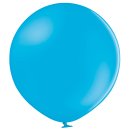 2 Riesenballons Blau-Cyan Standard kugelrund &oslash;90cm