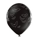 6 Luftballons Happy Halloween Fledermäuse ø30cm