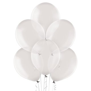 100 Luftballons Grau-Hellgrau soap Kristall ø30cm