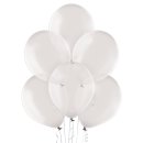 100 Luftballons Grau-Hellgrau Kristall ø30cm