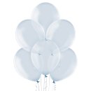 100 Luftballons Blau-Hellblau Kristall &oslash;30cm