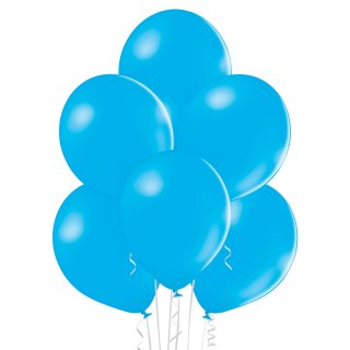 100 Luftballons Blau-Cyan Pastel ø30cm