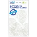6 Luftballons Schmetterlinge Kristall ø30cm