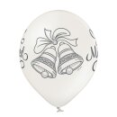 Belbal Premium Luftballon Just Married Glocken ø30cm Metallic-6St