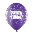 6 Luftballons Party Time ø30cm