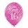 6 Luftballons -Zahl 16- Sweet Mix ø30cm