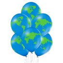 Belbal Premium Luftballon Weltkugel  ø30cm-6St