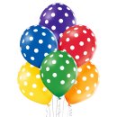 6 Luftballons Konfetti Mix &oslash;30cm