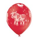 6 Luftballons Bauernhoftiere ø30cm