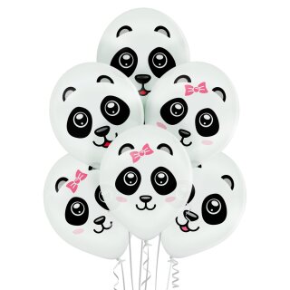 Belbal Premium Luftballon Pandakopf  ø30cm-6St