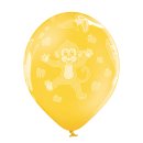 6 Luftballons Dschungel Tiere Bunt ø30cm