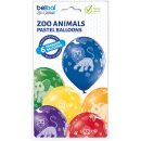 Belbal Premium Luftballon Dschungel Tiere Bunt  ø30cm-6St