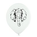 Belbal Premium Luftballon Dschungeltiere Weiß  ø30cm-6St