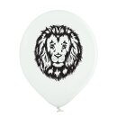 Belbal Premium Luftballon Dschungeltiere Weiß  ø30cm-6St