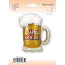 Flexmetal Folienballon Bierkrug Happy Beer-Day 68cm-1St