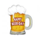 Luftballon Bierkrug Happy Beer-Day Folie 70cm