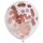 Globos Konfettiballon Klar ø30cm Konfetti Rosegold Papier-6St