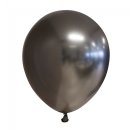 10 Luftballons Grau-Weltraum Grau  Spiegeleffekt...