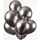 Globos Luftballon Weltraum Grau ø30cm Glossy-10St
