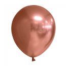 10 Luftballons Kupfer Spiegeleffekt &oslash;30cm