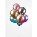 10 Luftballons Mix Spiegeleffekt &oslash;30cm