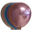 10 Luftballons Mix Spiegeleffekt &oslash;30cm