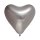 20 Herzballons Silber Spiegeleffekt ø30cm