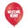 6 Luftballons Welcome Home ø27cm