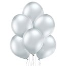 50 Luftballons Silber Spiegeleffekt &oslash;30cm