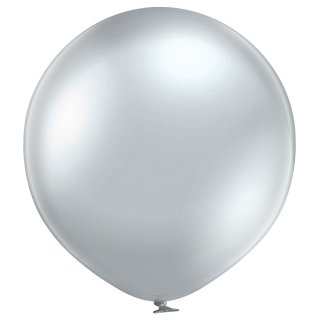 Riesenballon Silber Spiegeleffekt kugelrund ø60cm