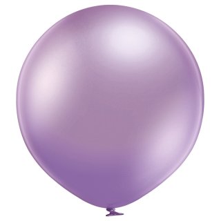 2 Riesenballons Violett Spiegeleffekt kugelrund ø60cm