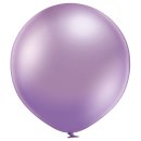 2 Riesenballons Violett Spiegeleffekt kugelrund &oslash;60cm