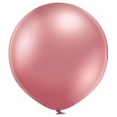 2 Riesenballons Rosa Spiegeleffekt kugelrund &oslash;60cm
