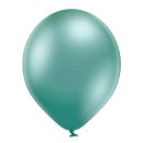 100 Luftballons Gr&uuml;n Spiegeleffekt &oslash;12,5cm