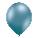 25 Luftballons Blau Spiegeleffekt &oslash;12,5cm