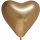 Globos Herzballon Gold ø33cm Glossy-1St