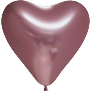 Globos Herzballon Rosa ø33cm Glossy-1St