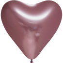Globos Herzballon Rosa ø33cm Glossy-1St