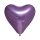 100 Herzballons Violett Spiegeleffekt ø30cm