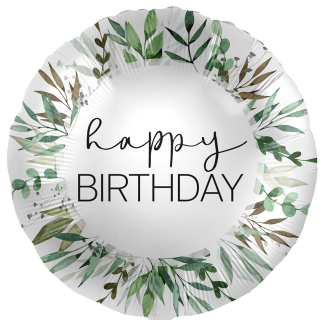 Premioloon Folienballon Happy Birthday Grün  ø43cm-1St