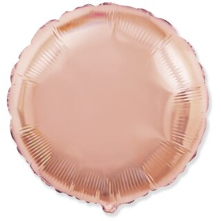 Globos Folienballon Rosegold ø45cm unverpackt-1St