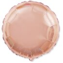 Globos Folienballon Rosegold ø45cm unverpackt-1St