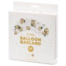 Ballongirlande Deko-Set Gold 200cm