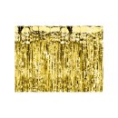 Glittervorhang Gold gl&auml;nzend 2,5 x 0,9m