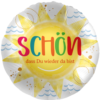 Premioloon Folienballon schön das Du wieder da bist  ø43cm-1St
