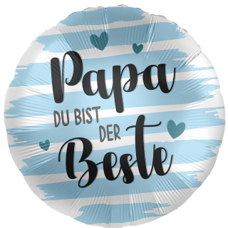 Premioloon Folienballon Papa du bist der beste  ø43cm-1St