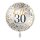 Luftballon -Zahl 30- hello Glückwunsch Mix Folie ø43cm