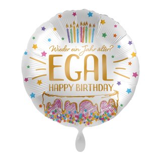 Luftballon Happy Birthday EGAL Folie ø43cm