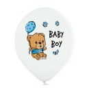 6 Luftballons Baby Boy Bärchen ø30cm