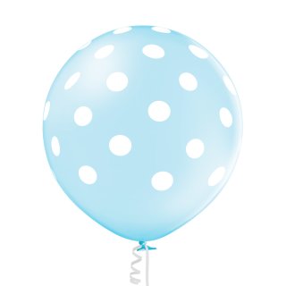 Riesenballon Konfetti Blau ø60cm